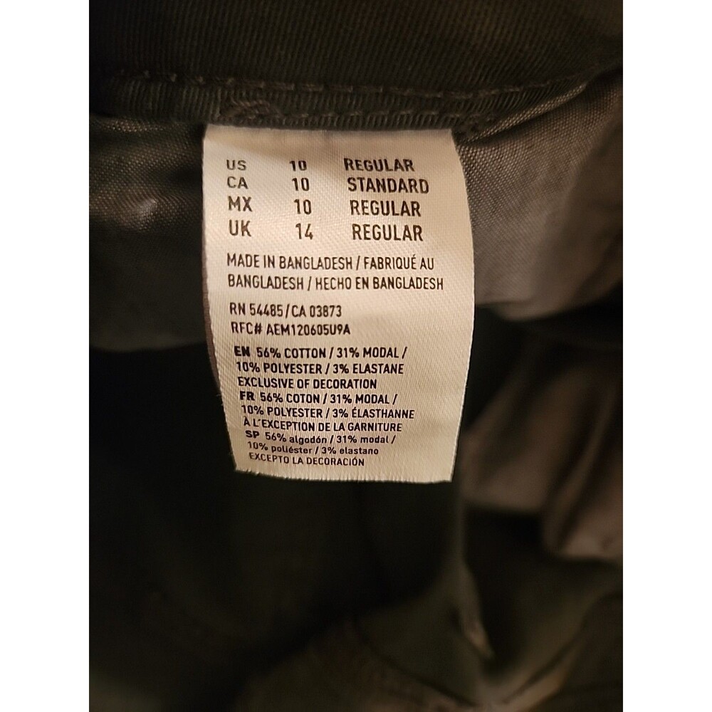 American Eagle Nwt Tomgirl Super Stretch X  Size 10 Regular Pants - Picture 8 of 9